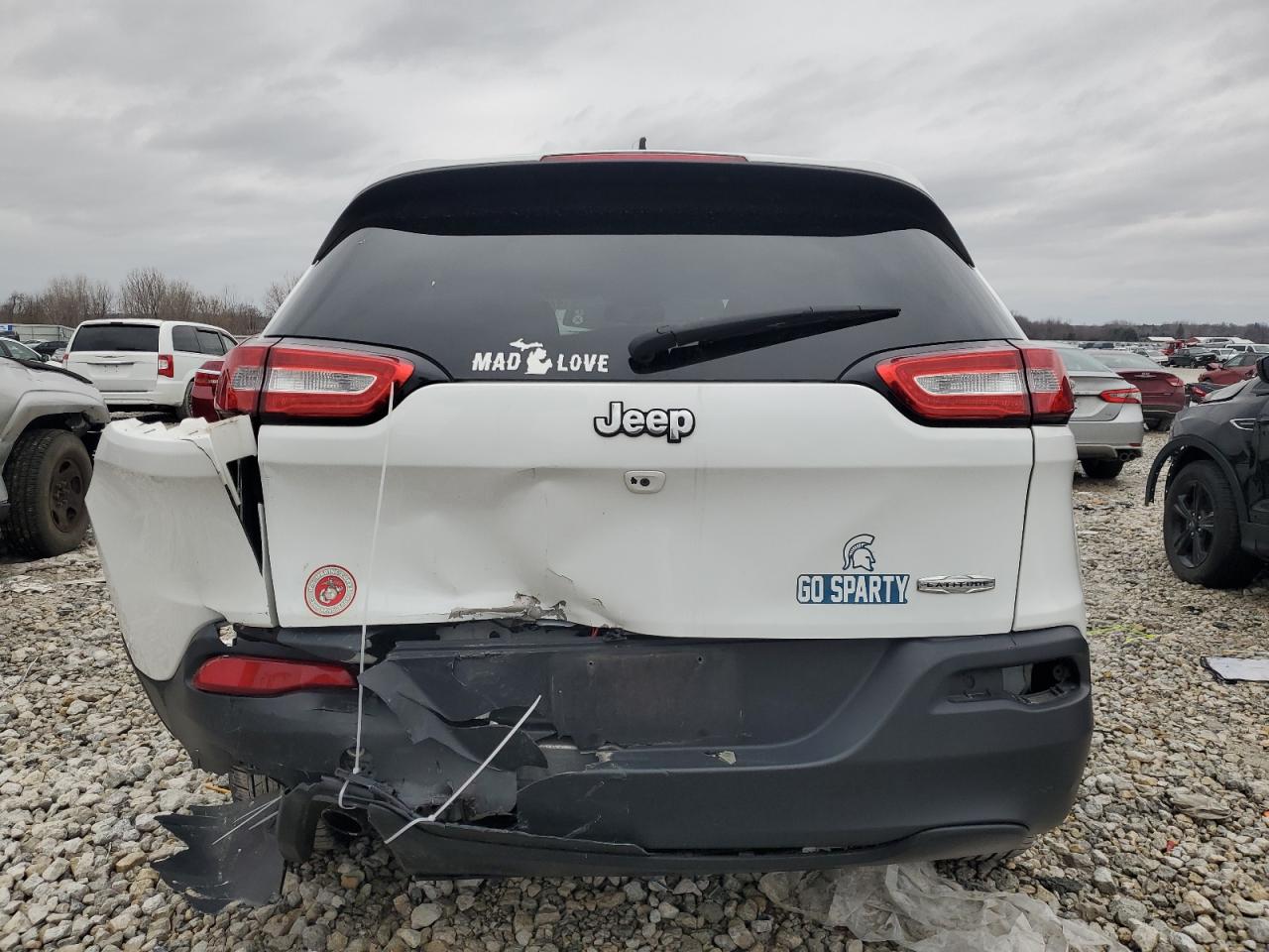 2014 Jeep Grand Cherokee VIN 1C4PJLCB4EW273683 Copart auction photo, front end / rear end damage thumbnail 6