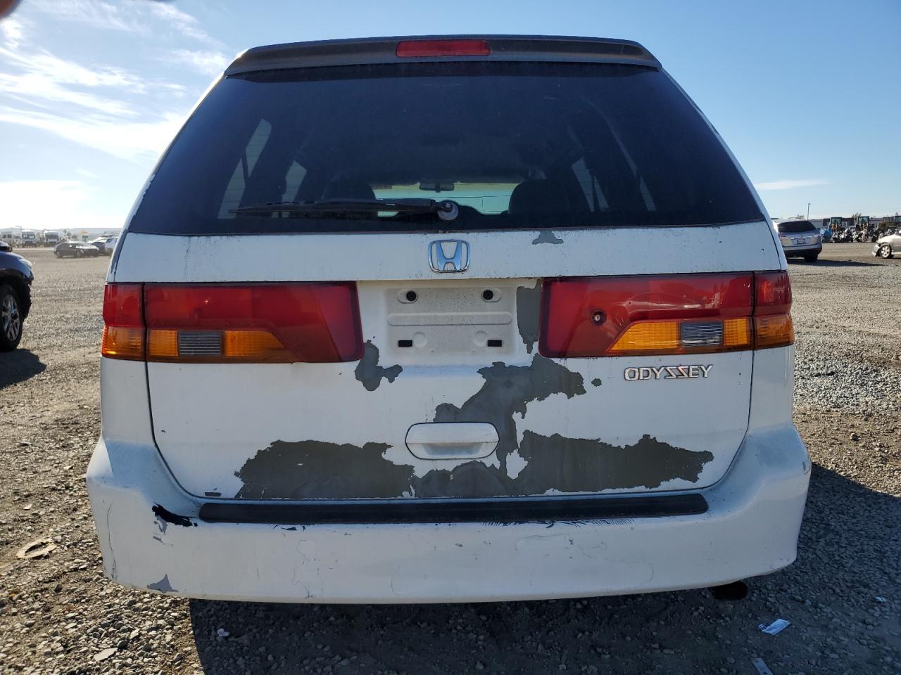 2002 Honda Odyssey VIN 5FNRL18022B054283 Copart auction photo, rear end damage thumbnail 6