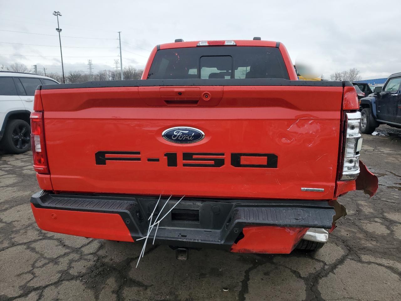 2022 Ford F-150 VIN 1FTEW1EP4NKE34997 Copart auction photo, front end / rear end damage thumbnail 6
