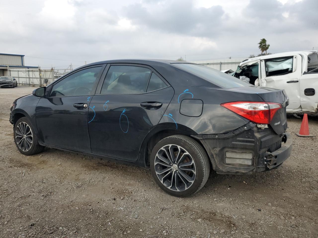 2016 Toyota Corolla VIN 5YFBURHE1GP442416 Copart auction photo, front end / rear end damage thumbnail 2