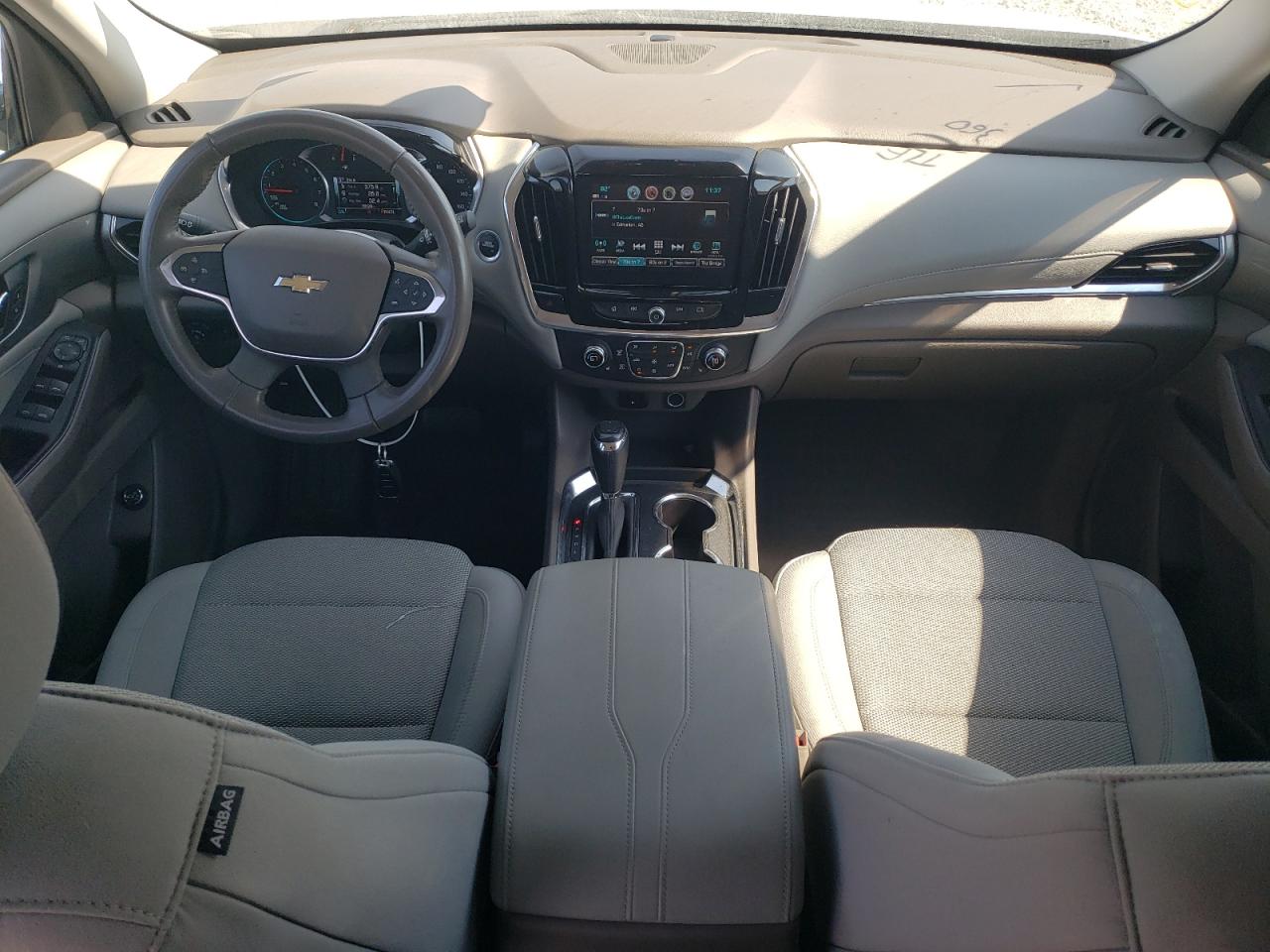 2019 Chevrolet Traverse VIN 1GNERGKW5KJ107992 Copart auction photo, front end / side damage thumbnail 8