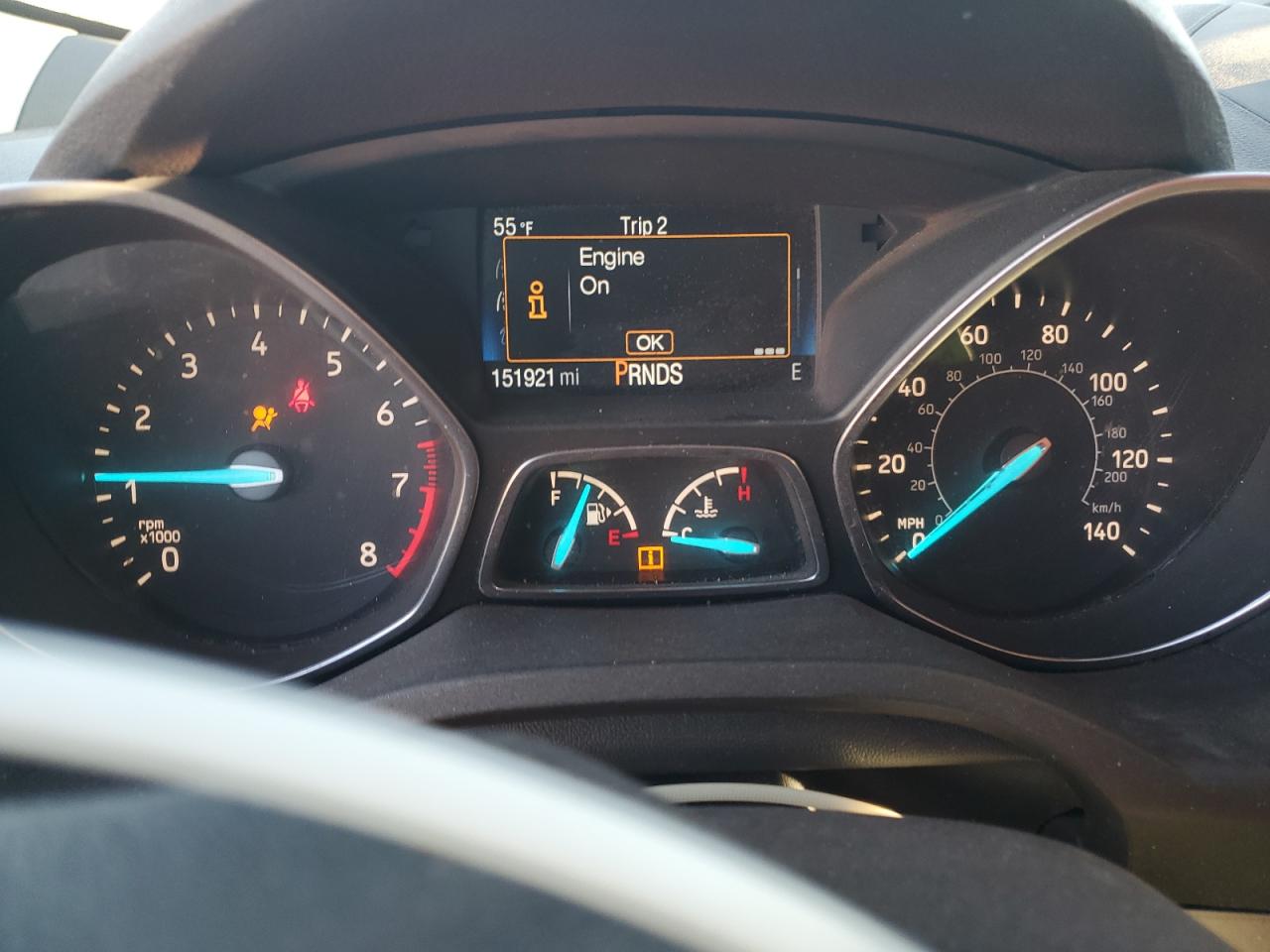 2017 Ford Escape VIN 1FMCU0F76HUE74217 Copart auction photo, front end damage thumbnail 9