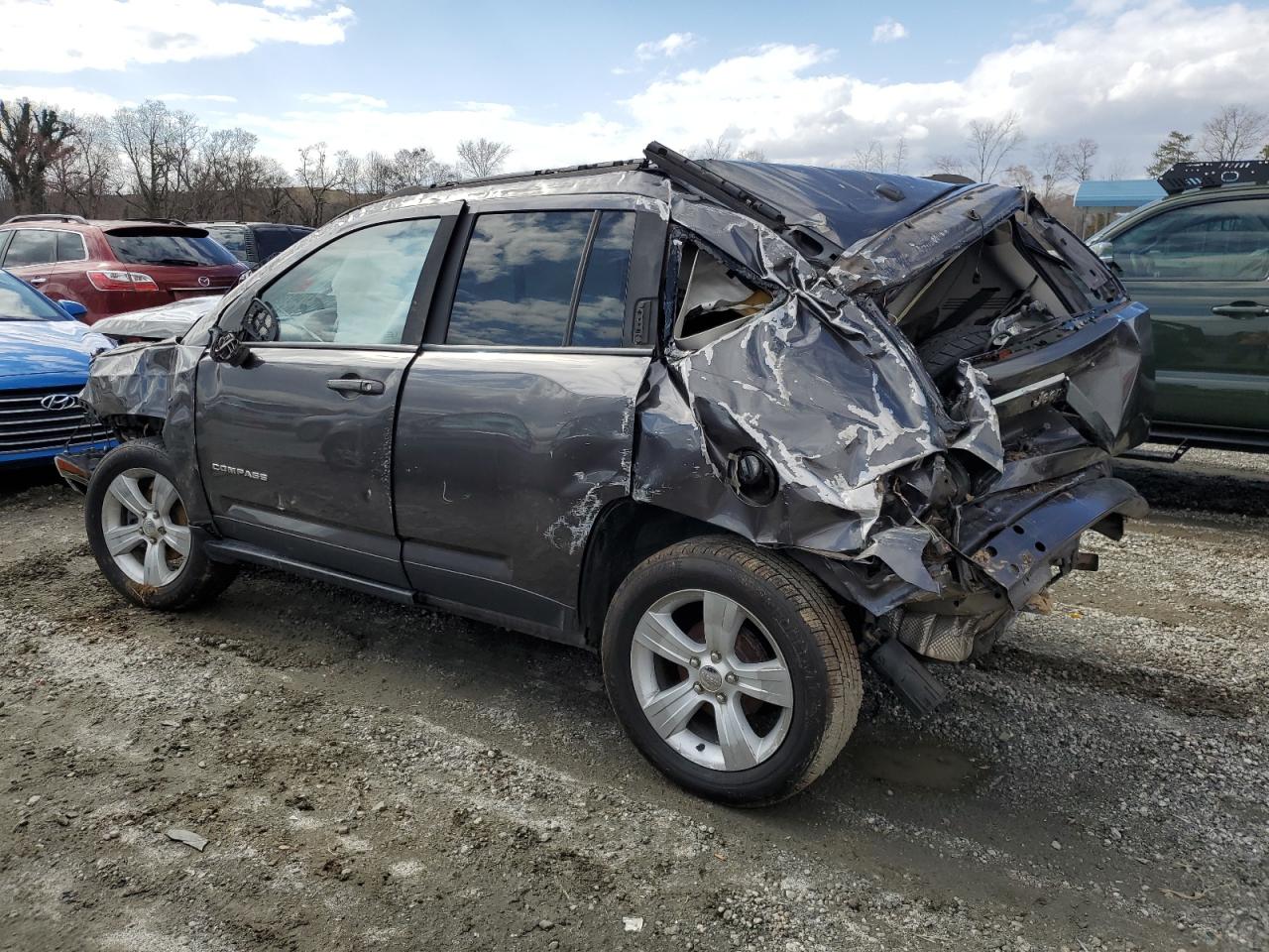2016 Jeep Compass VIN 1C4NJCBA9GD753992 Copart auction photo, all over damage thumbnail 2