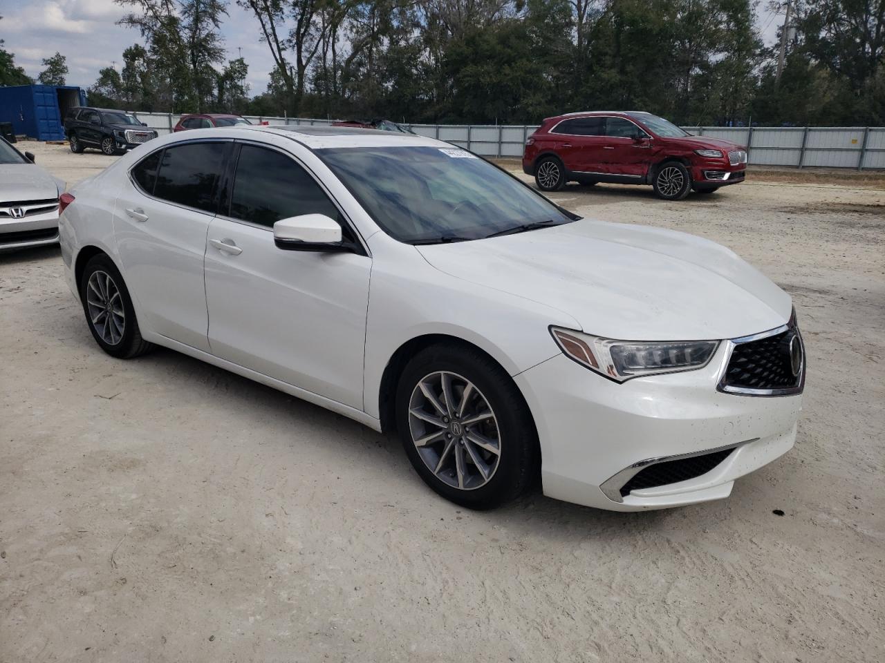 2019 Acura TLX VIN 19UUB1F56KA000104 Copart auction photo, front end / minor dent/scratches damage thumbnail 4