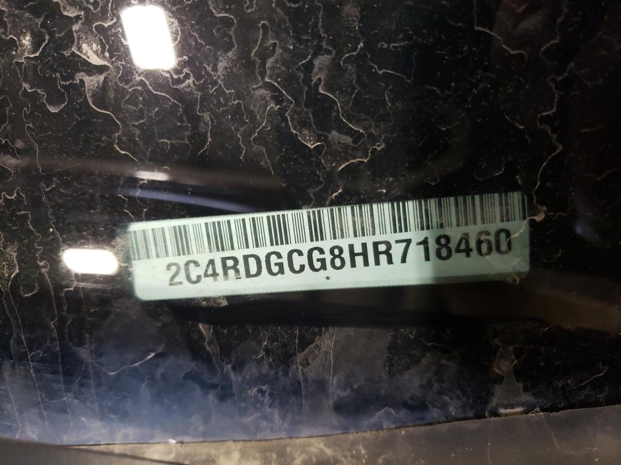 2017 Dodge Caravan VIN 2C4RDGCG8HR718460 Copart auction photo, rear end damage thumbnail 13