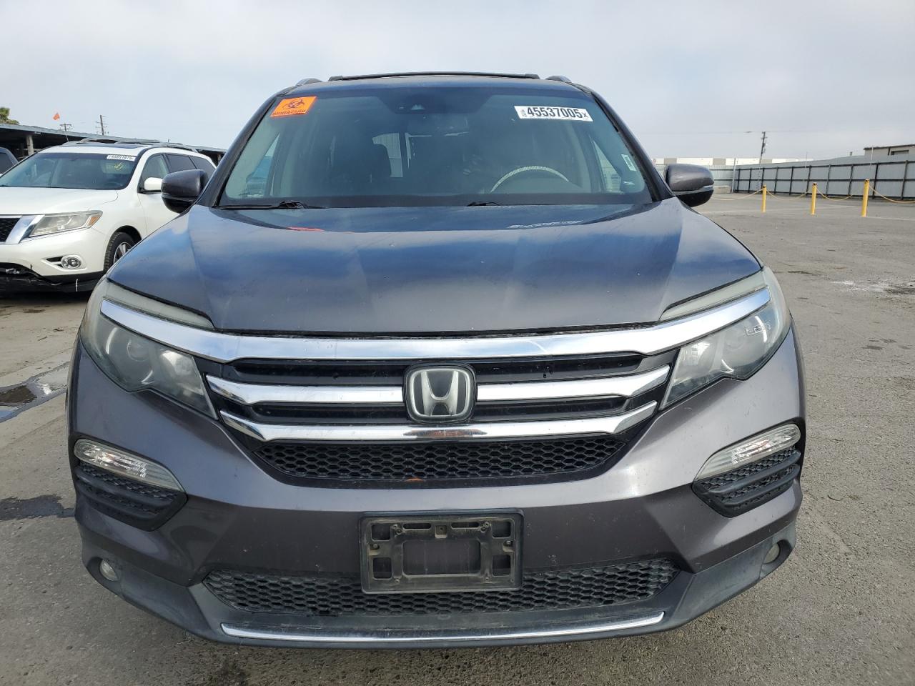 2016 Honda Pilot VIN 5FNYF6H00GB053107 Copart auction photo, rear end / undercarriage damage thumbnail 5