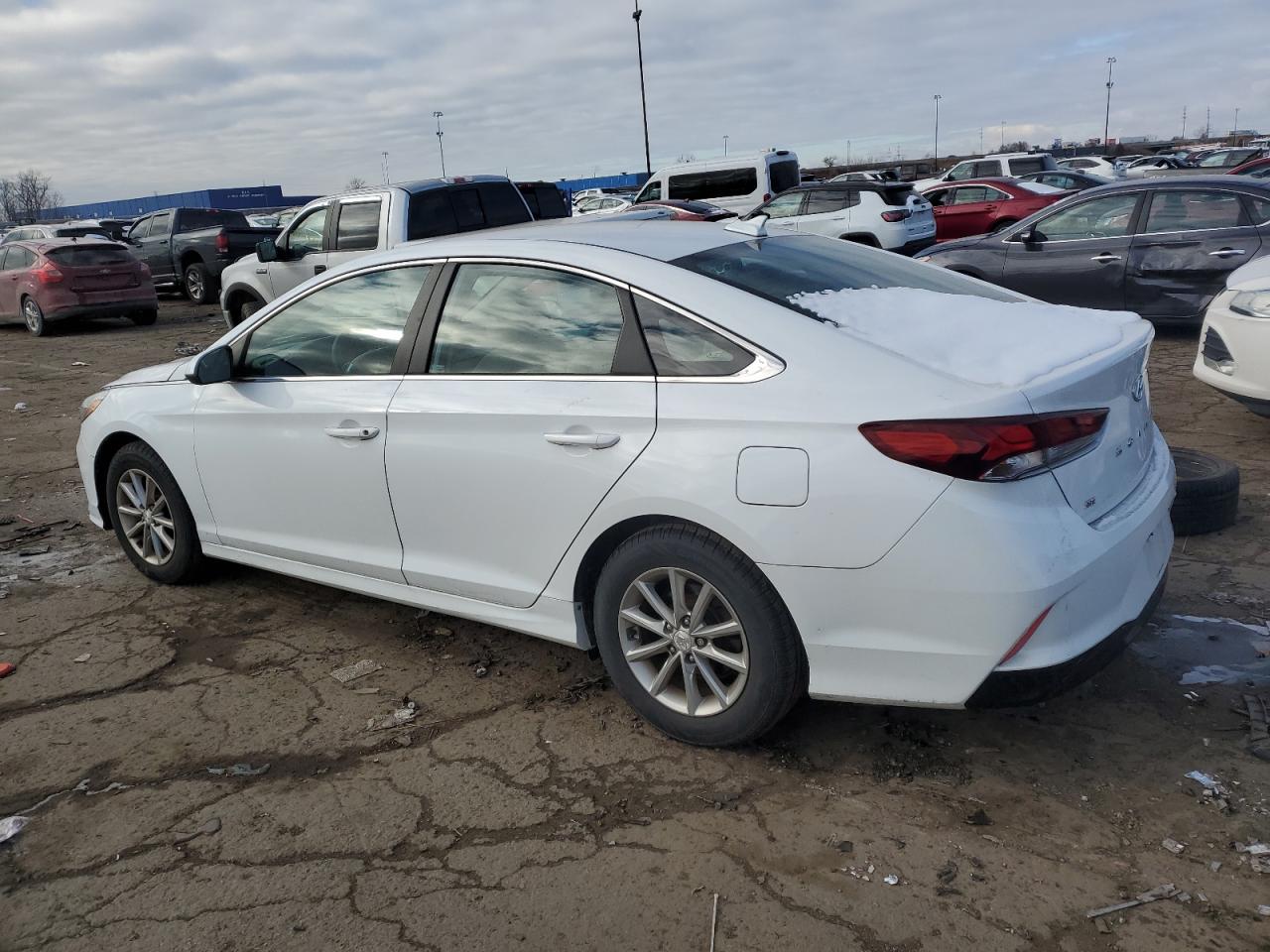 2019 Hyundai Sonata VIN 5NPE24AF8KH790096 Copart auction photo, all over damage thumbnail 2