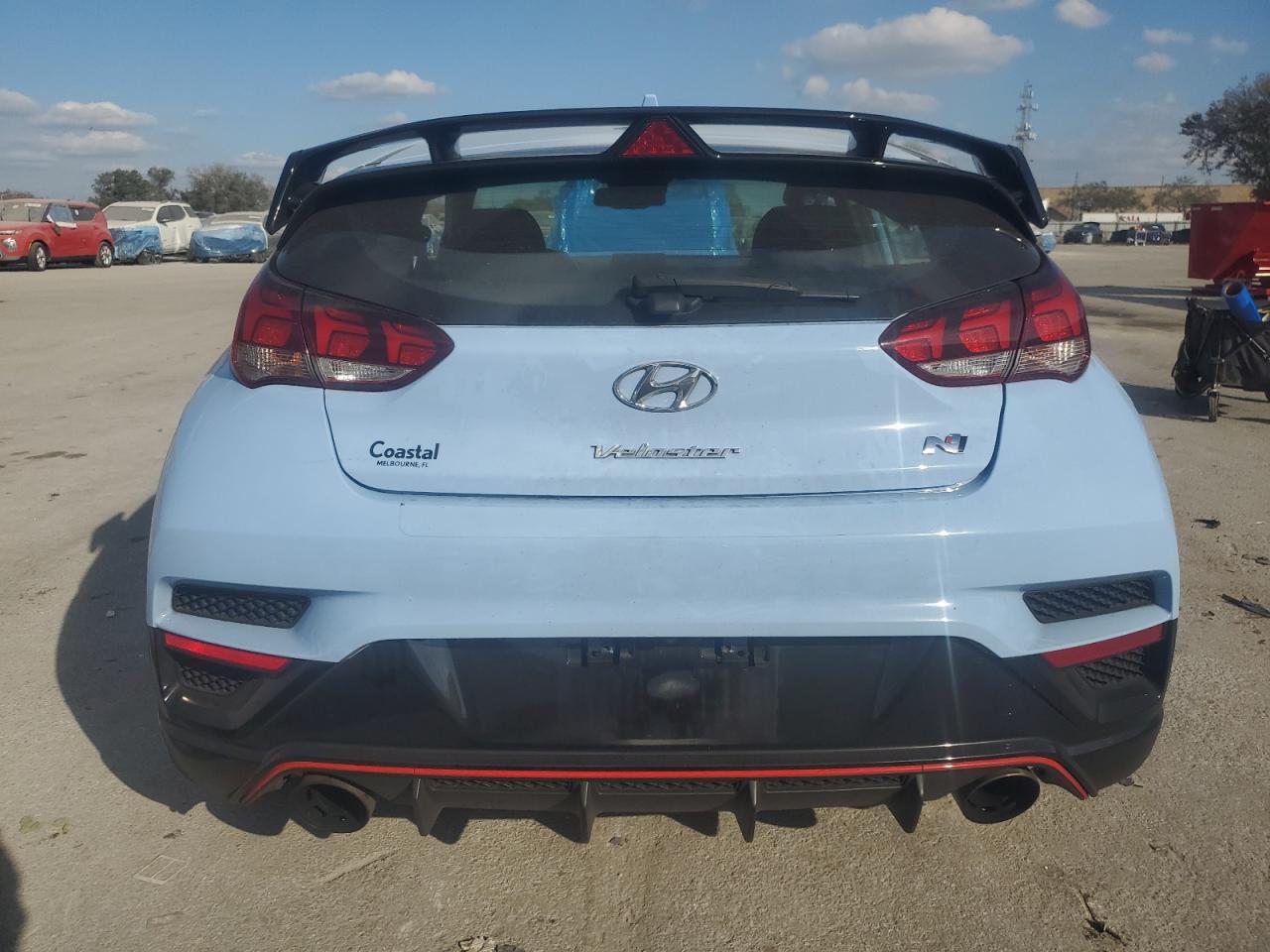 2022 Hyundai Veloster VIN KMHT36AH1NU013413 Copart auction photo, side damage thumbnail 6