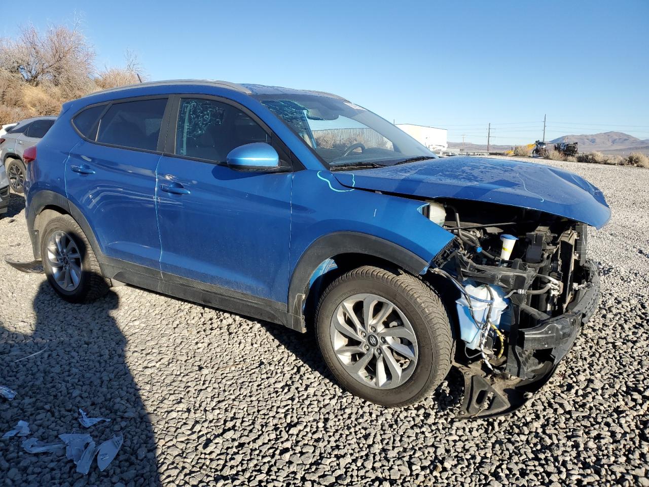 2016 Hyundai Tucson VIN KM8J33A43GU210296 Copart auction photo, front end damage thumbnail 4