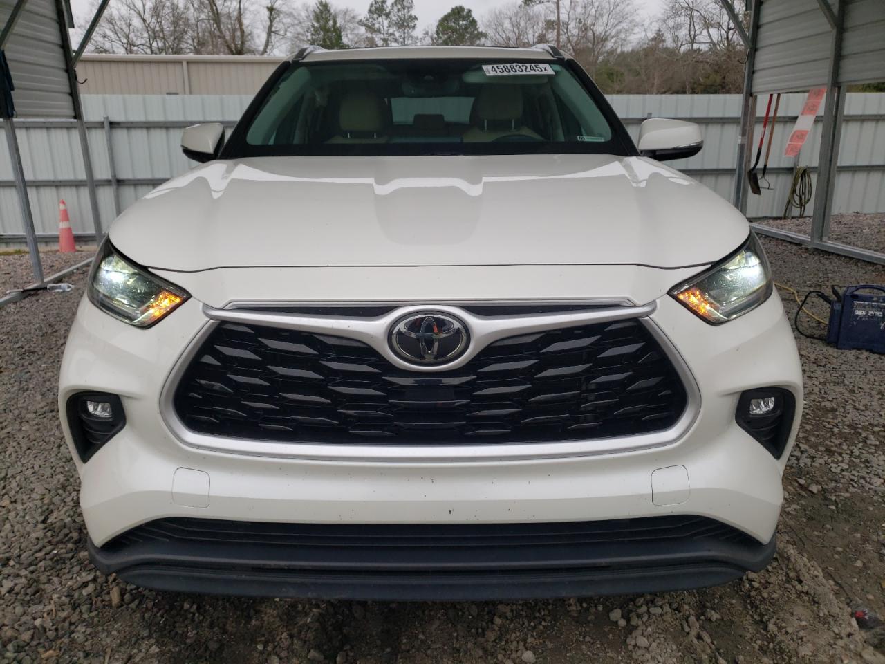 2021 Toyota Highlander VIN 5TDGZRAH3MS068325 Copart auction photo, side / rear end damage thumbnail 5