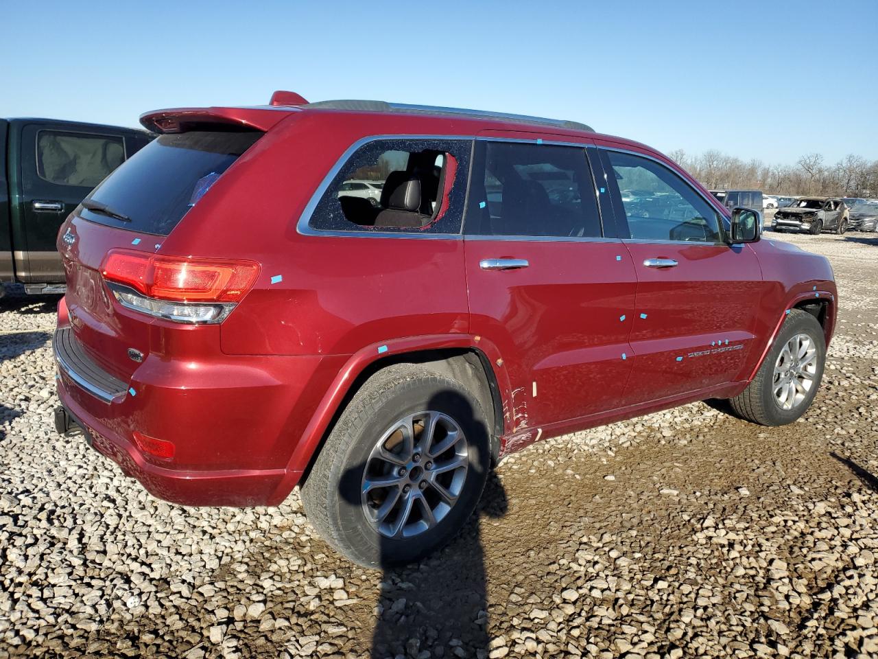 2014 Jeep Grand Cherokee VIN 1C4RJFCT7EC145913 Copart auction photo, side damage thumbnail 3