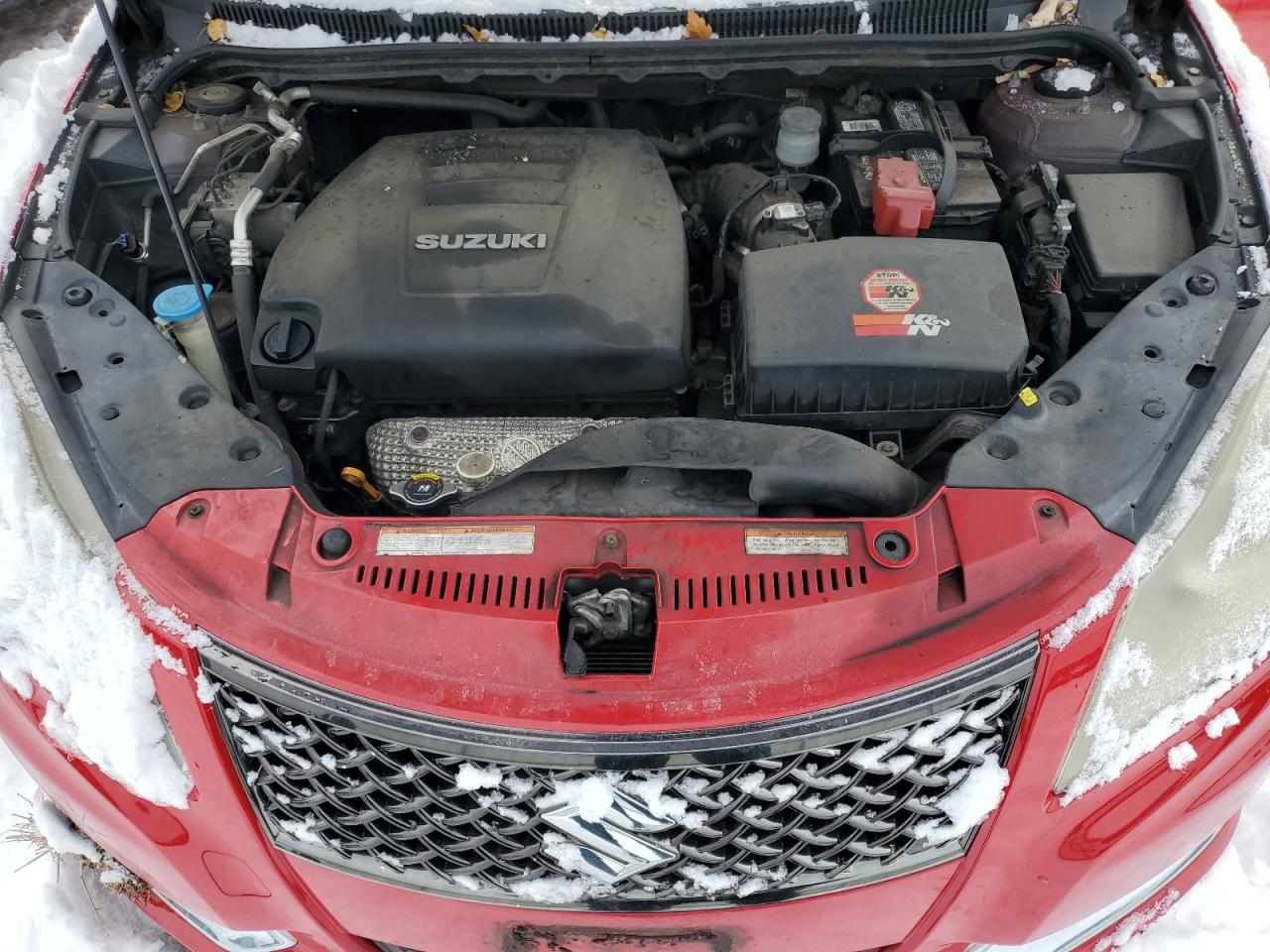 2013 Suzuki Kizashi VIN JS2RF9A86D6100319 Copart auction photo, front end / all over damage thumbnail 11
