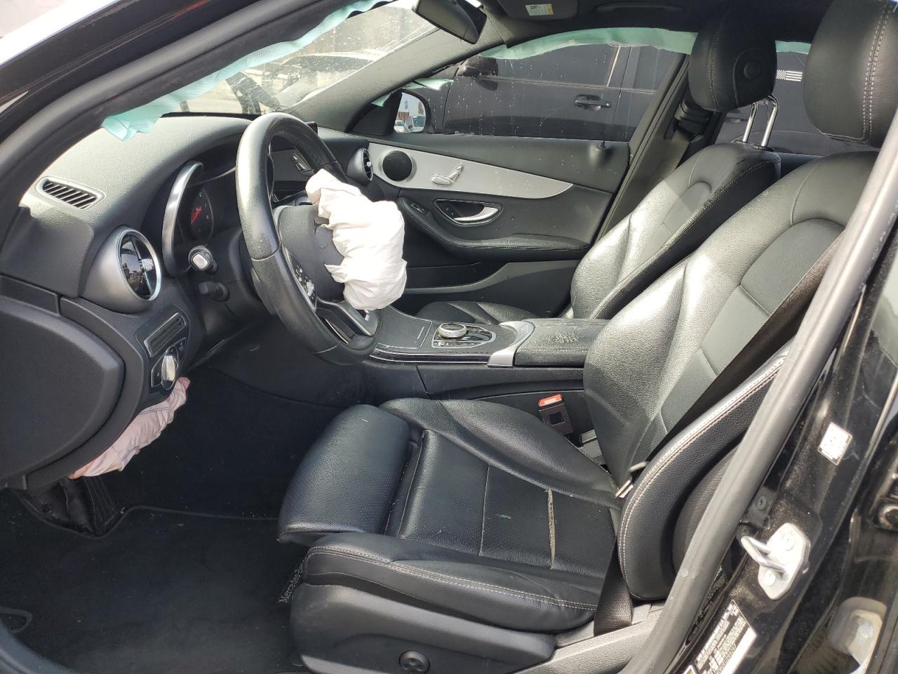 2019 Mercedes-Benz C-klasse VIN 55SWF8DB0KU295297 Copart auction photo, front end / undercarriage damage thumbnail 7