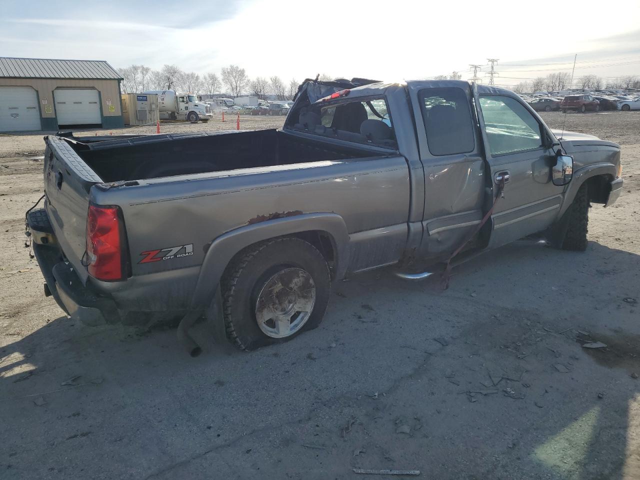 2006 Chevrolet Silverado VIN 1GCEK19B46Z182011 Copart auction photo, rollover damage thumbnail 3