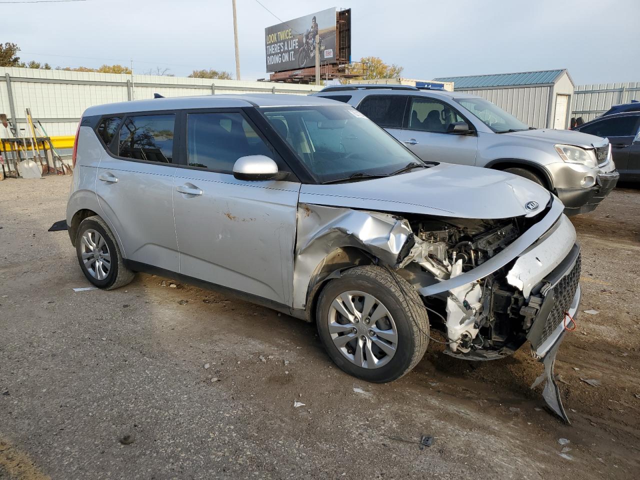 2021 KIA Soul VIN KNDJ23AUXM7792995 Copart auction photo, front end damage thumbnail 4