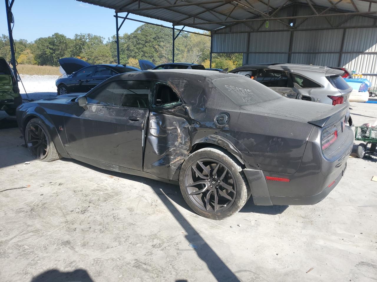2021 Dodge Challenger VIN 2C3CDZFJ9MH551815 Copart auction photo, rear end / side damage thumbnail 2