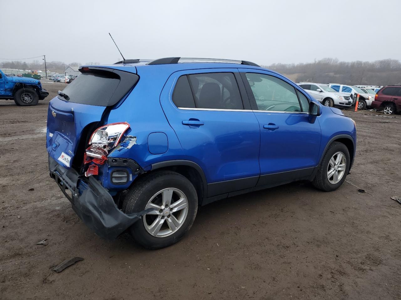 2016 Chevrolet Trax VIN KL7CJLSB8GB674466 Copart auction photo, rear end / side damage thumbnail 3