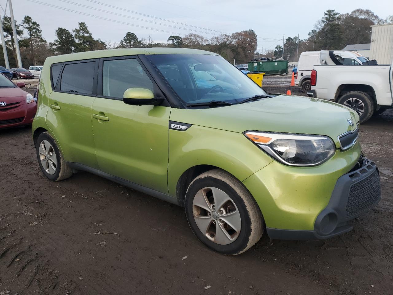 2016 KIA Soul VIN KNDJN2A25G7853996 Copart auction photo, front end / side damage thumbnail 4