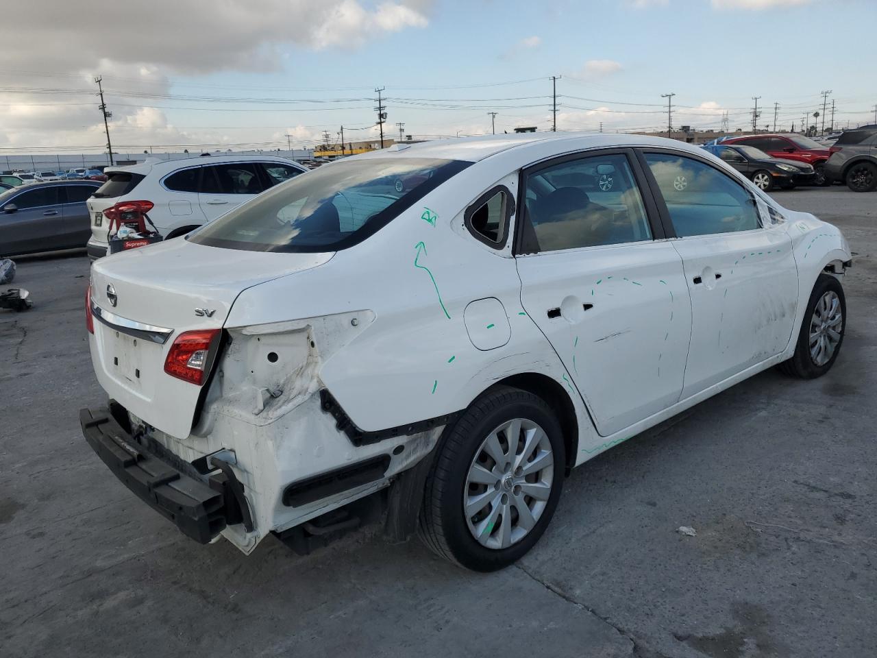 2015 Nissan Sentra VIN 3N1AB7AP2FY264132 Copart auction photo, all over damage thumbnail 3