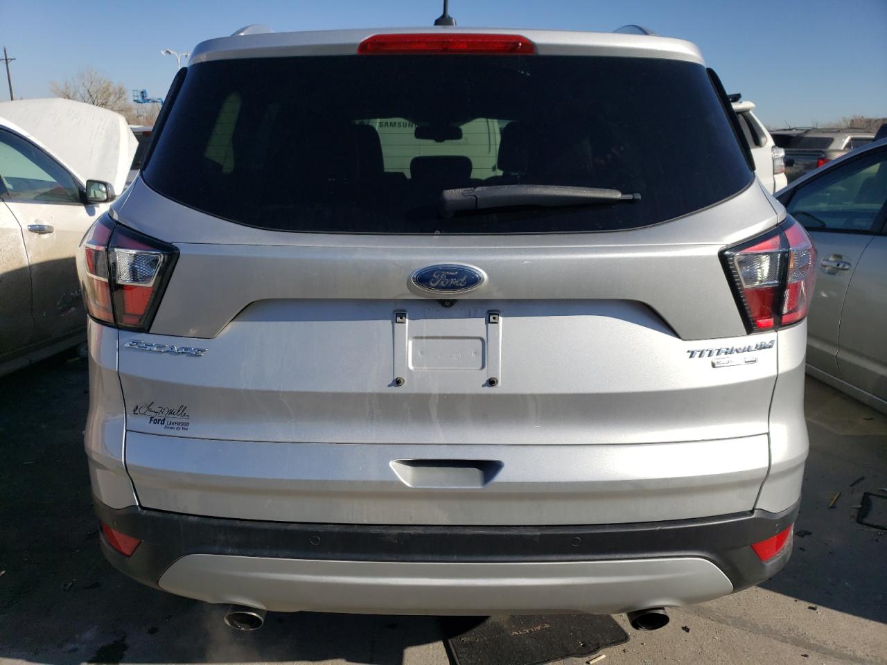 2017 Ford Escape VIN 1FMCU9J93HUD41363 Copart auction photo, front end / minor dent/scratches damage thumbnail 6