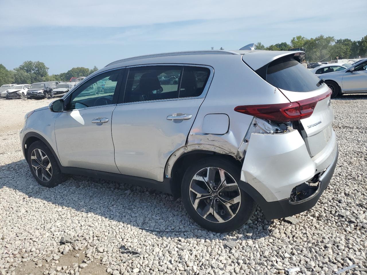 2021 KIA Sportage VIN KNDPNCAC9M7844433 Copart auction photo, rear end damage thumbnail 2