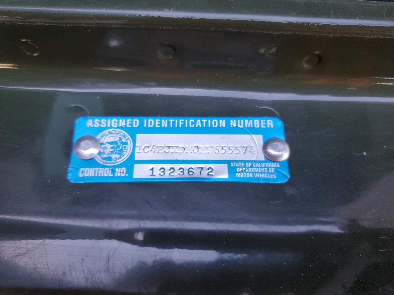 2021 Jeep Wrangler VIN 1C4HJXDM0MW655574 Copart auction photo, front end damage thumbnail 14
