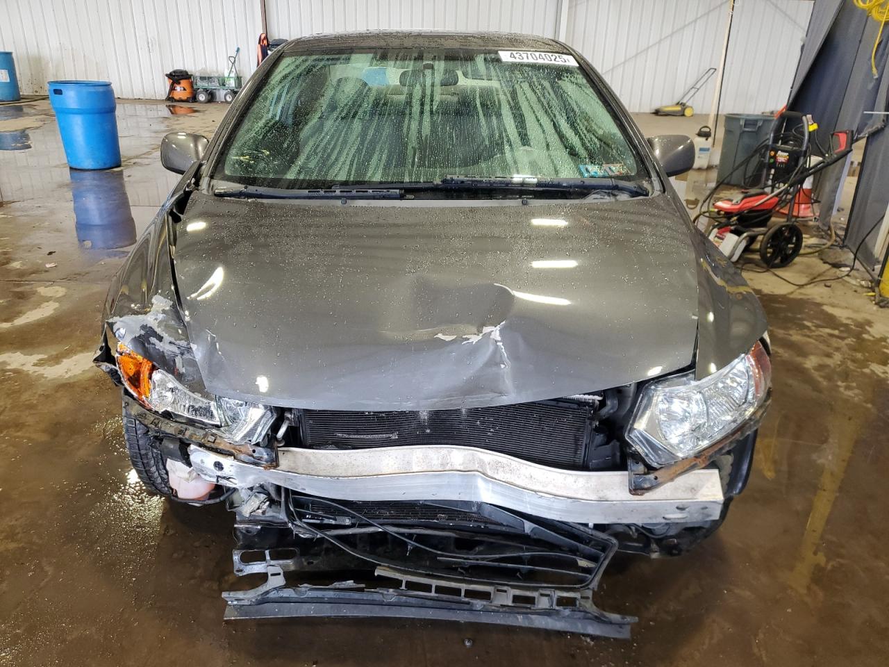 2010 Honda Civic VIN 2HGFG1B63AH537702 Copart auction photo, front end / undercarriage damage thumbnail 5
