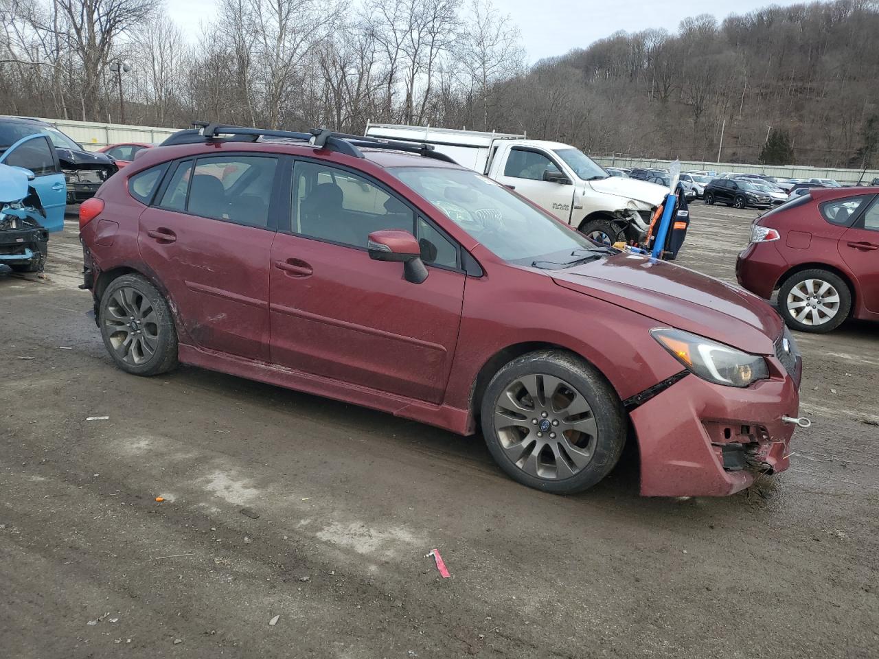 2015 Subaru Impreza VIN JF1GPAT67F9320071 Copart auction photo, rear end / front end damage thumbnail 4