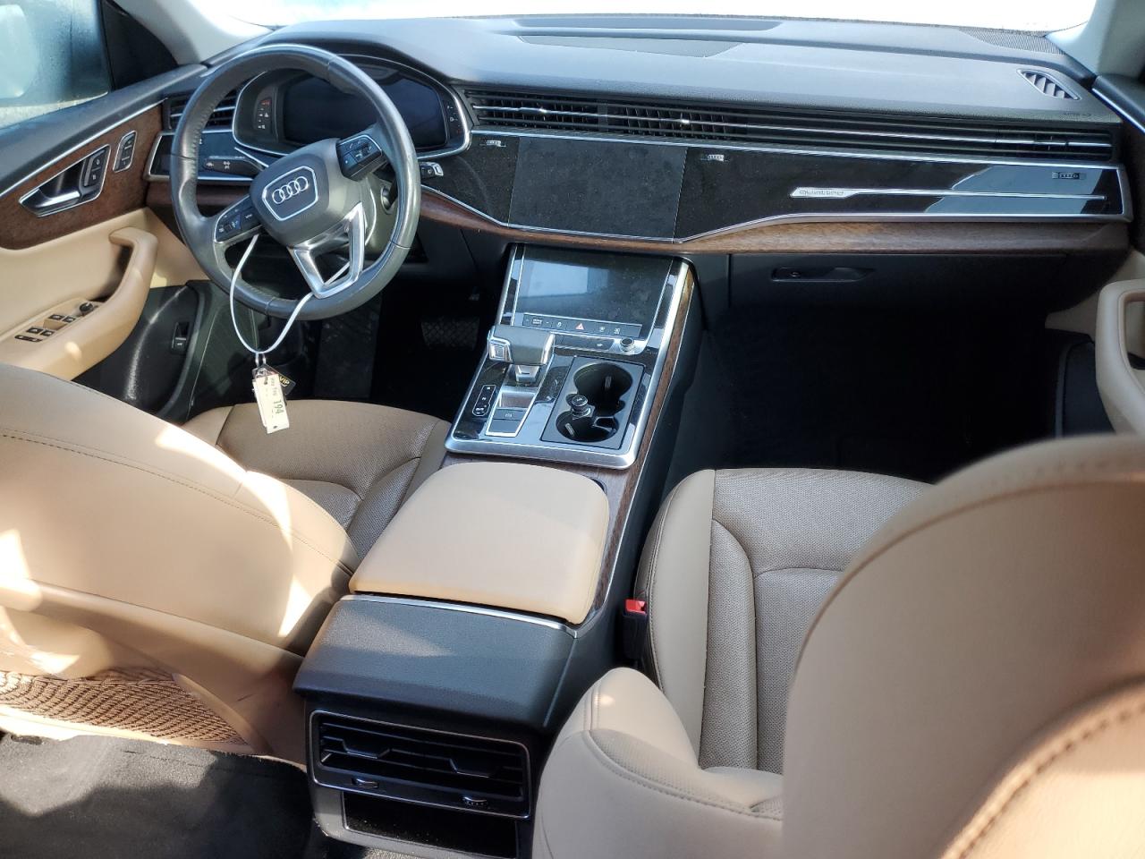 2020 Audi Q8 VIN WA1EVAF18LD021876 Copart auction photo, front end / side damage thumbnail 8