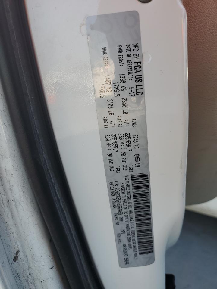 2017 Dodge Caravan VIN 2C4RDGBG2HR768059 Copart auction photo, minor dent/scratches damage thumbnail 14
