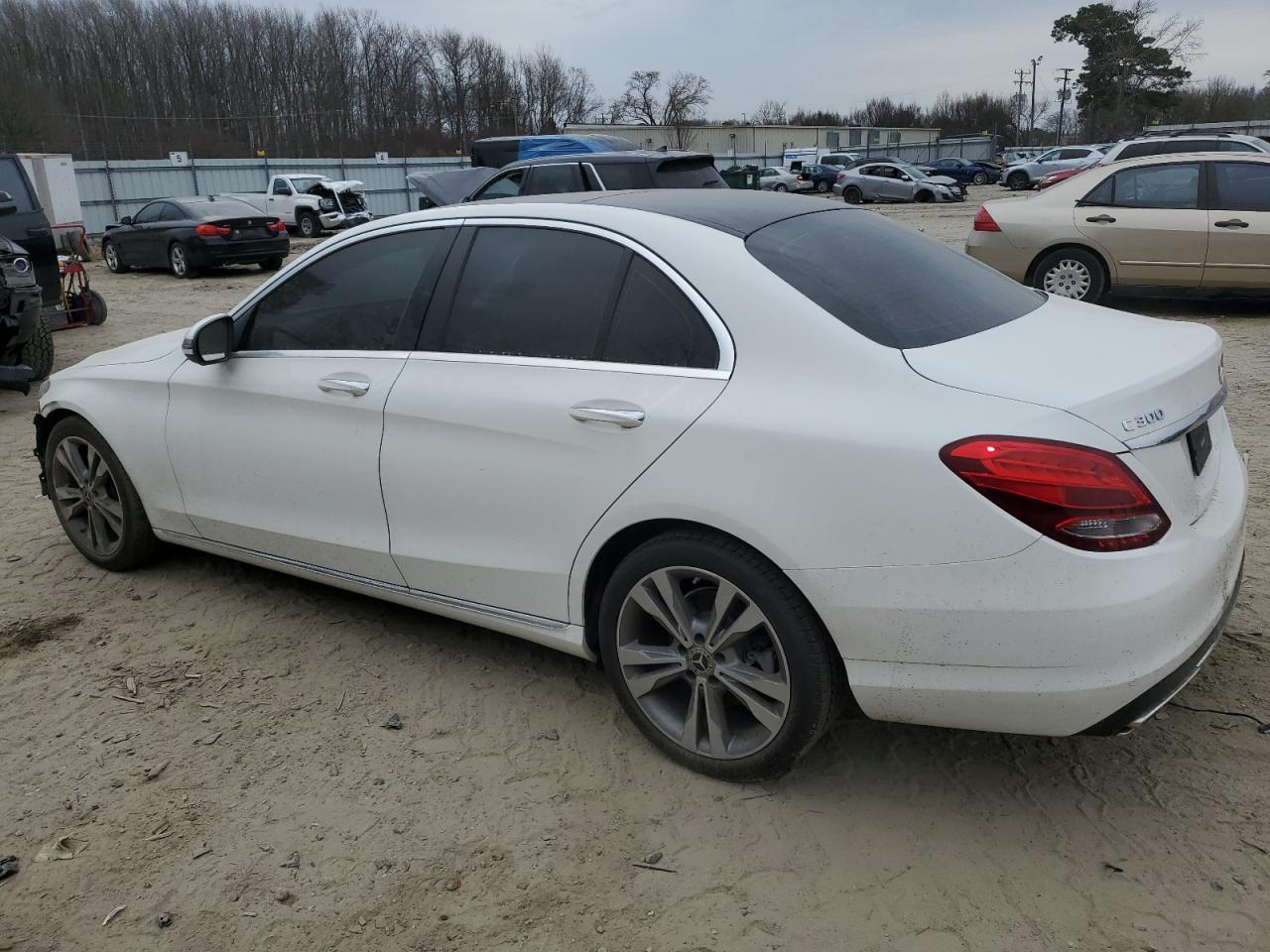 2017 Mercedes-Benz C-klasse VIN 55SWF4JB3HU221314 Copart auction photo, rear end / front end damage thumbnail 2