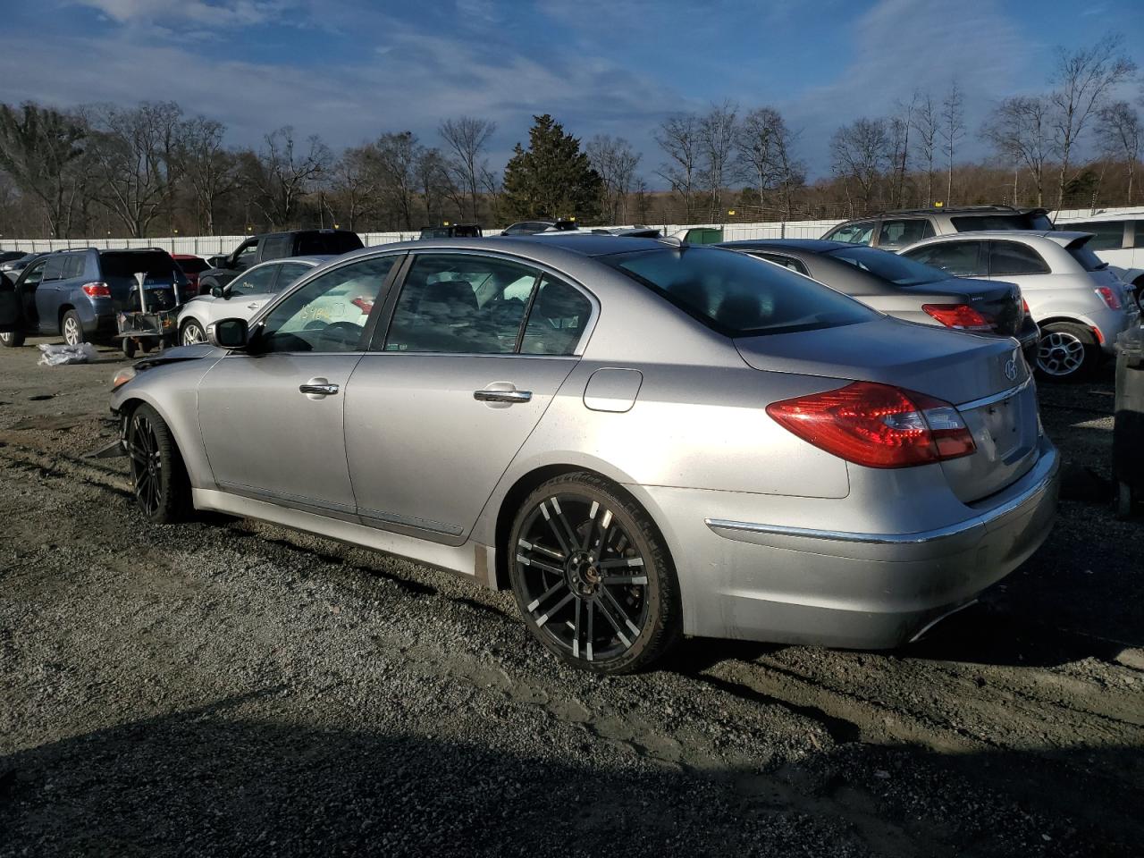 2012 Hyundai Genesis VIN KMHGC4DH8CU187056 Copart auction photo, front end damage thumbnail 2