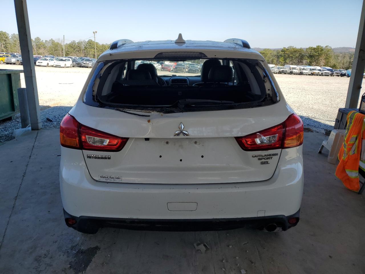 2017 Mitsubishi Outlander VIN JA4AR4AW4HZ055038 Copart auction photo, rear end / mechanical damage thumbnail 6