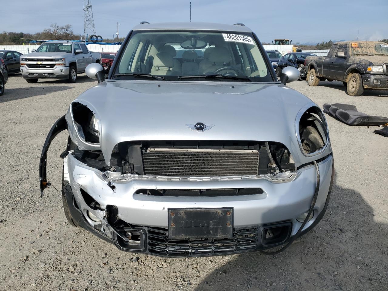 2012 MINI Cooper VIN WMWZC5C54CWL59076 Copart auction photo, front end / rear end damage thumbnail 5