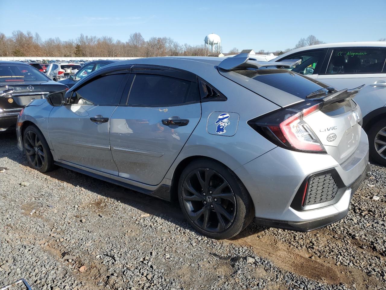 2017 Honda Civic VIN SHHFK7H47HU221739 Copart auction photo, side / rear end damage thumbnail 2