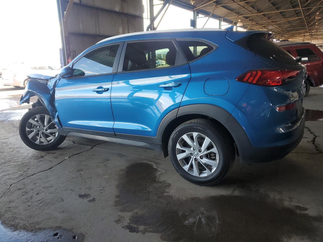 2020 Hyundai Tucson VIN KM8J33A43LU163443 Copart auction photo, front end damage thumbnail 2