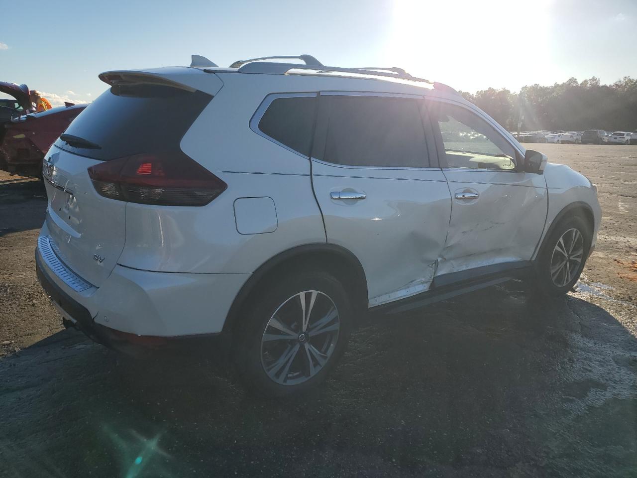 2019 Nissan Rogue VIN 5N1AT2MT6KC796973 Copart auction photo, side damage thumbnail 3