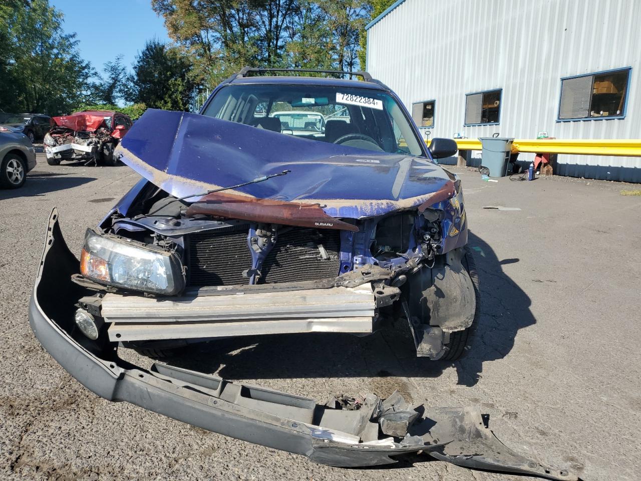 2003 Subaru Forester VIN JF1SG63663G705300 Copart auction photo, front end / rear end damage thumbnail 5