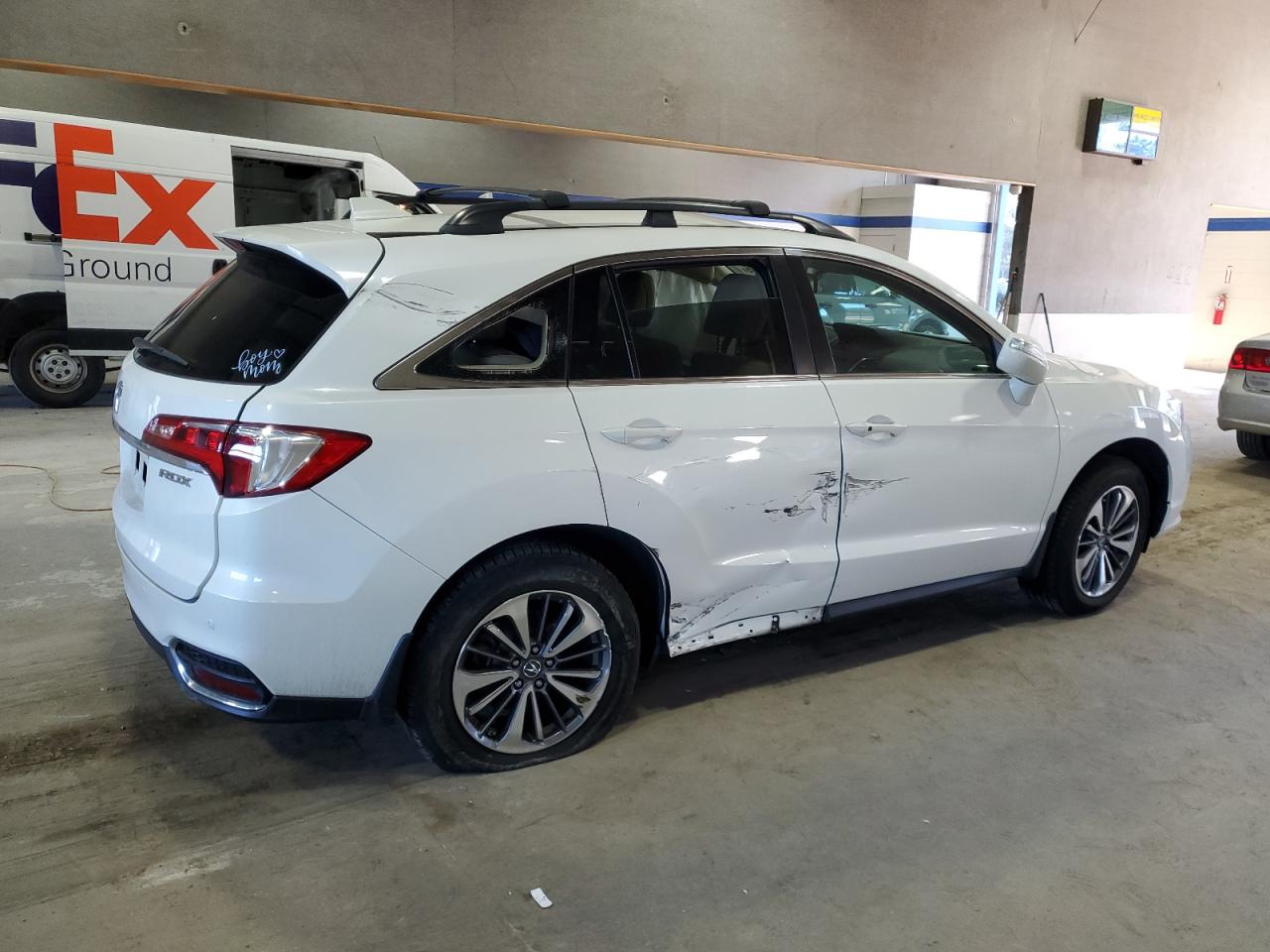 2017 Acura RDX VIN 5J8TB3H71HL021543 Copart auction photo, side / top/roof damage thumbnail 3