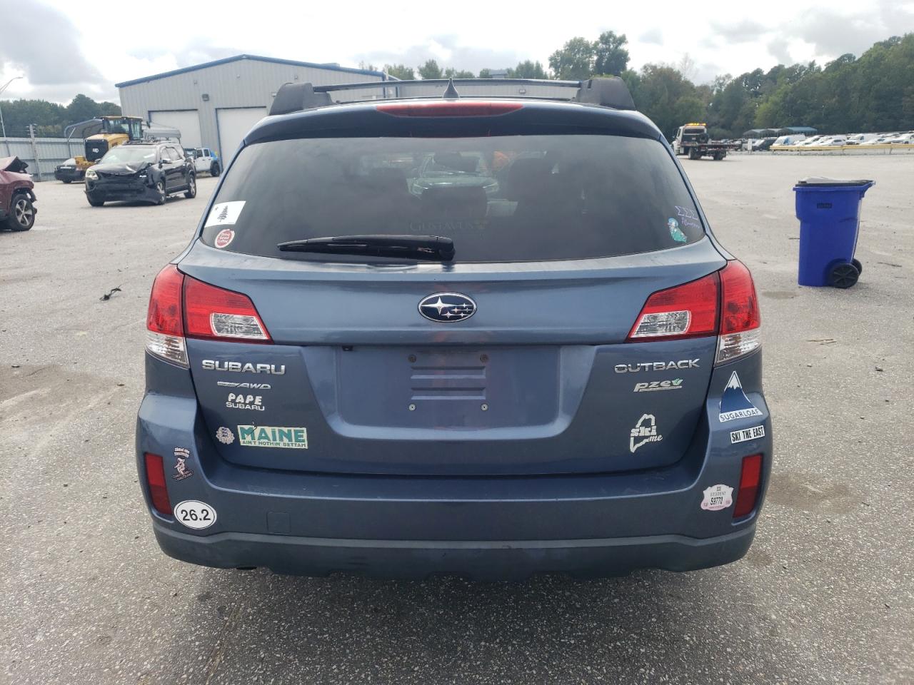 2013 Subaru Outback VIN 4S4BRBKCXD3243283 Copart auction photo, burn - engine / front end damage thumbnail 6