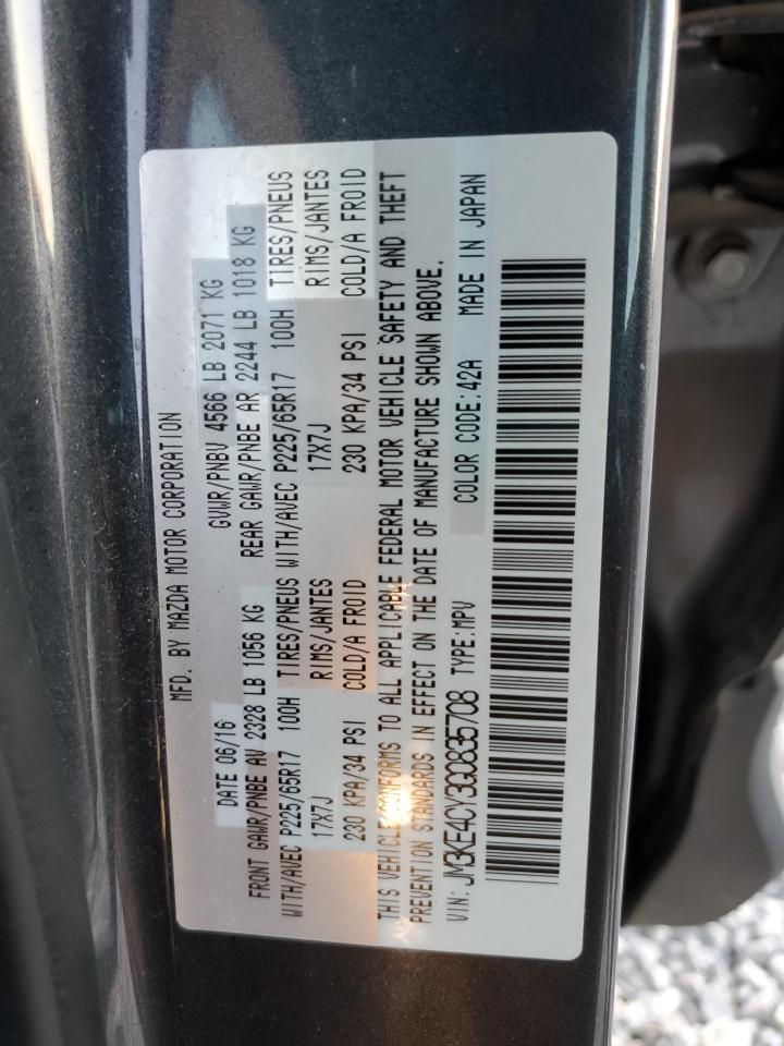 2016 Mazda CX-5 VIN JM3KE4CY3G0835708 Copart auction photo, front end damage thumbnail 15