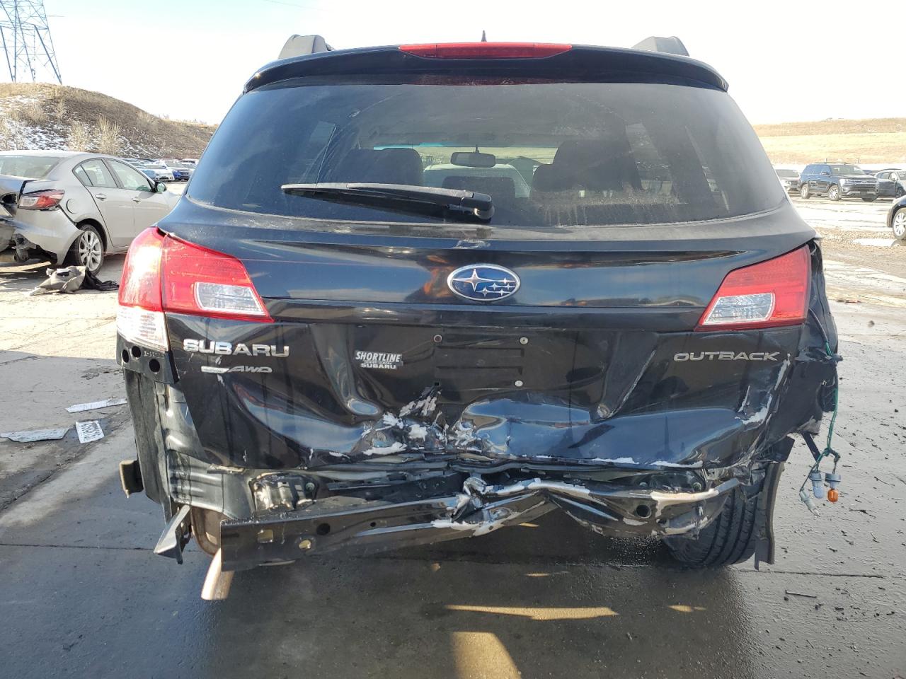 2011 Subaru Outback VIN 4S4BRCLC4B3392984 Copart auction photo, rear end damage thumbnail 6