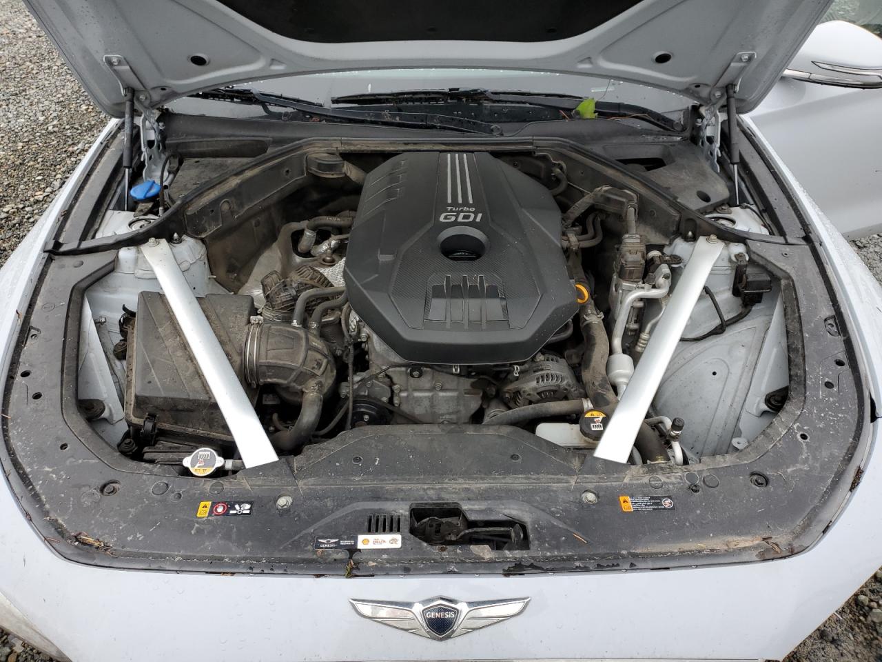 2019 Genesis G70 VIN KMTG34LA5KU026138 Copart auction photo, front end / side damage thumbnail 12