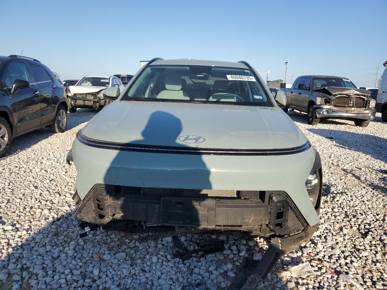 2024 Hyundai Kona VIN KM8HC3AB8RU087157 Copart auction photo, side / front end damage thumbnail 5
