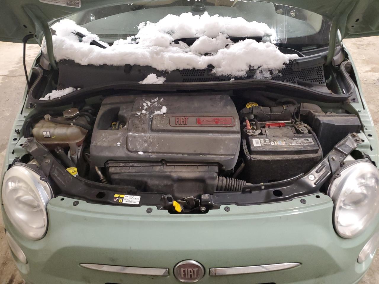 2015 Fiat 500 VIN 3C3CFFARXFT528155 Copart auction photo, rear end / side damage thumbnail 11
