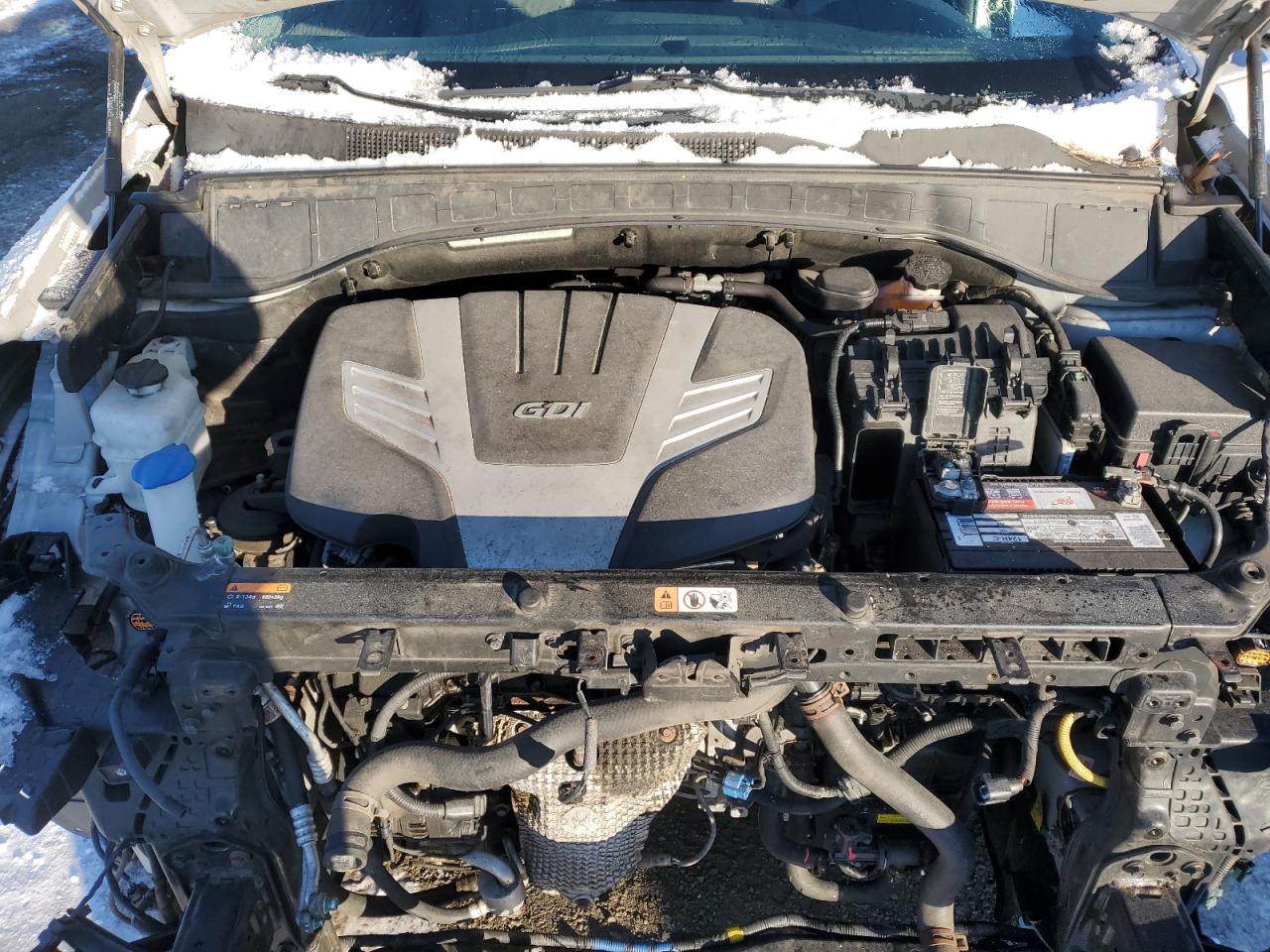 2017 Hyundai Santa Fe VIN KM8SRDHF7HU250091 Copart auction photo, front end damage thumbnail 11
