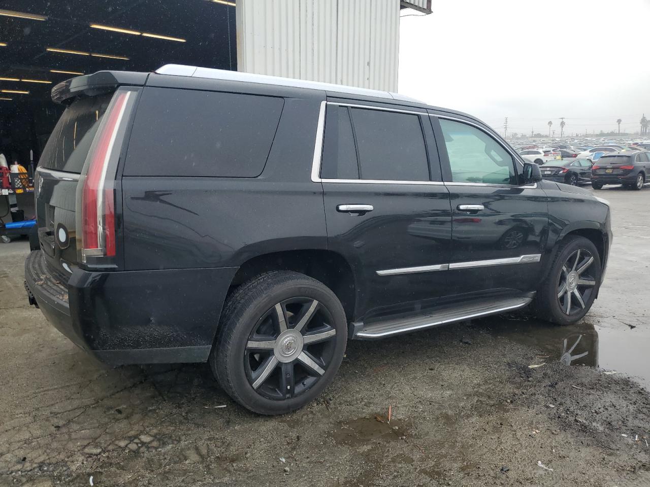 2015 Cadillac Escalade VIN 1GYS4BKJ5FR230324 Copart auction photo, vandalism / missing/altered vin damage thumbnail 3