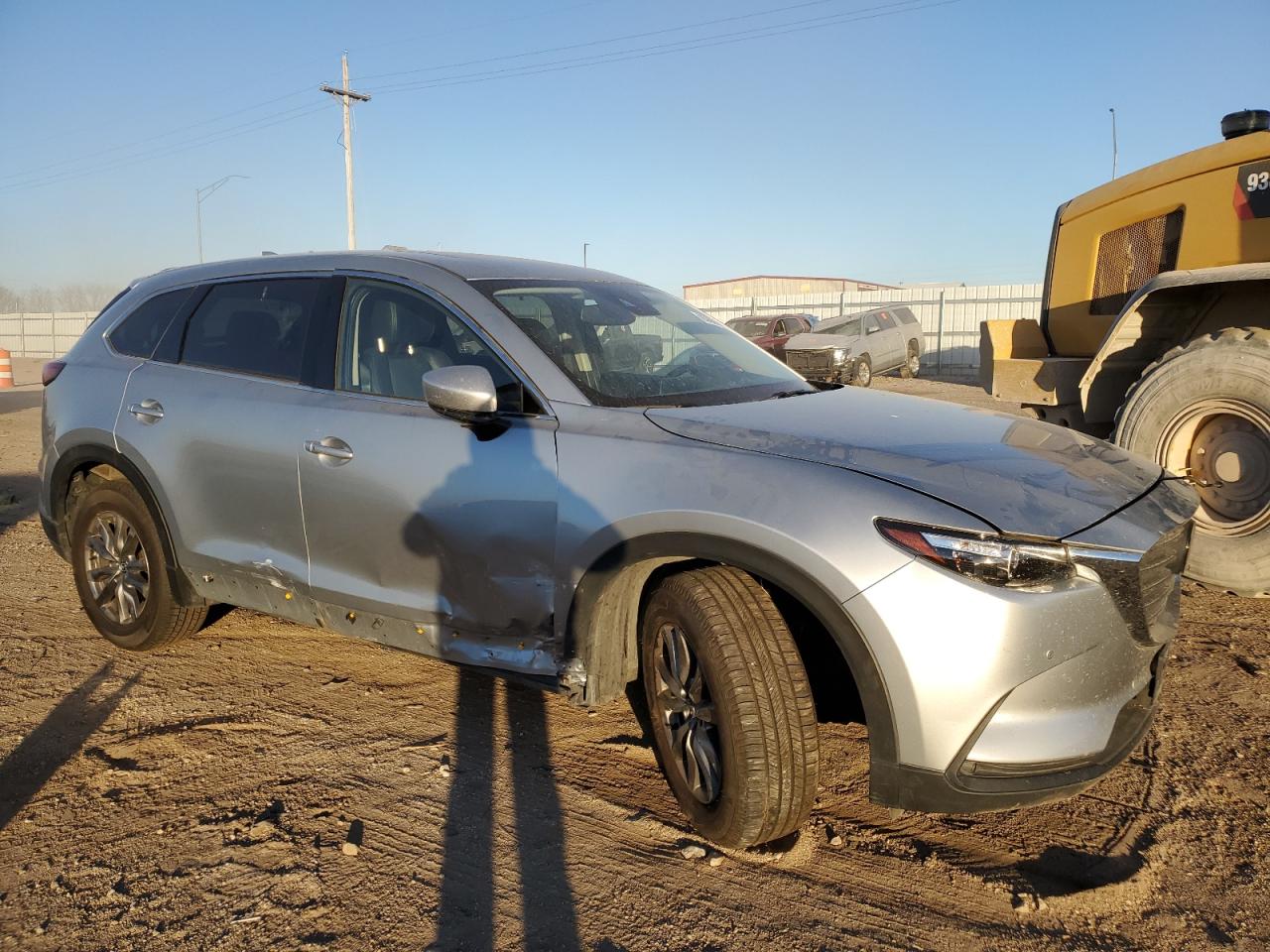 2021 Mazda CX-9 VIN JM3TCBCY0M0522027 Copart auction photo, front end / side damage thumbnail 4