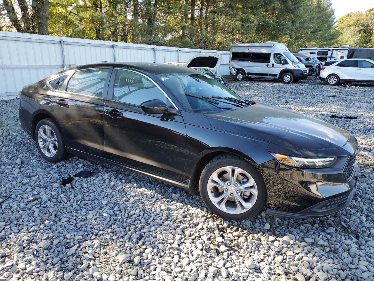 2023 Honda Accord VIN 1HGCY1F20PA037706 Copart auction photo, front end / side damage thumbnail 4