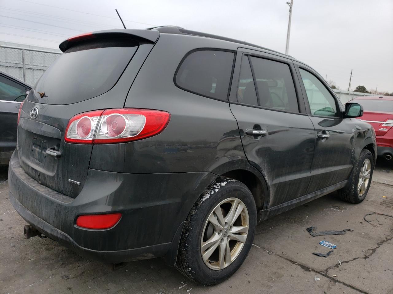 2012 Hyundai Santa Fe VIN 5XYZK4AG7CG148004 Copart auction photo, side / hail damage thumbnail 3